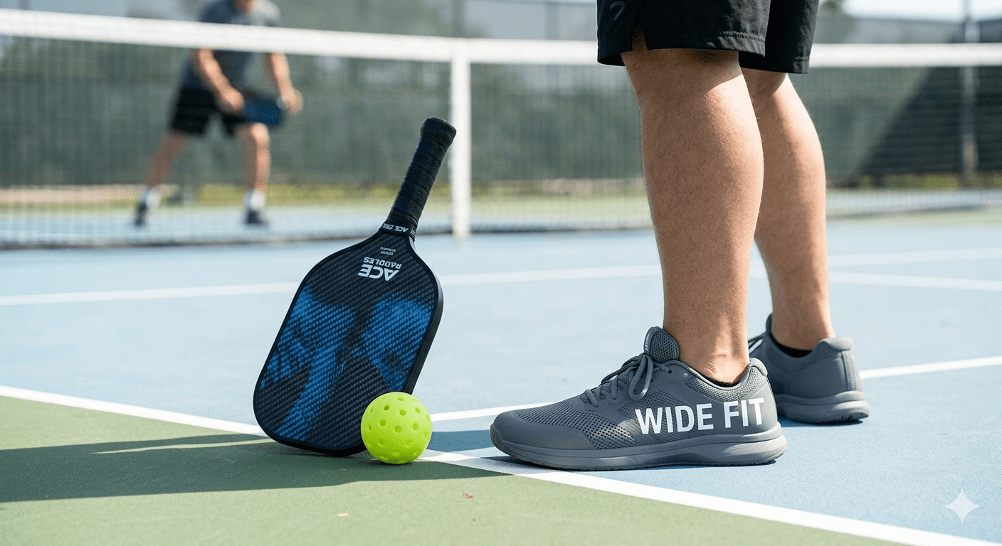 best pickleball shoes for wide feet review