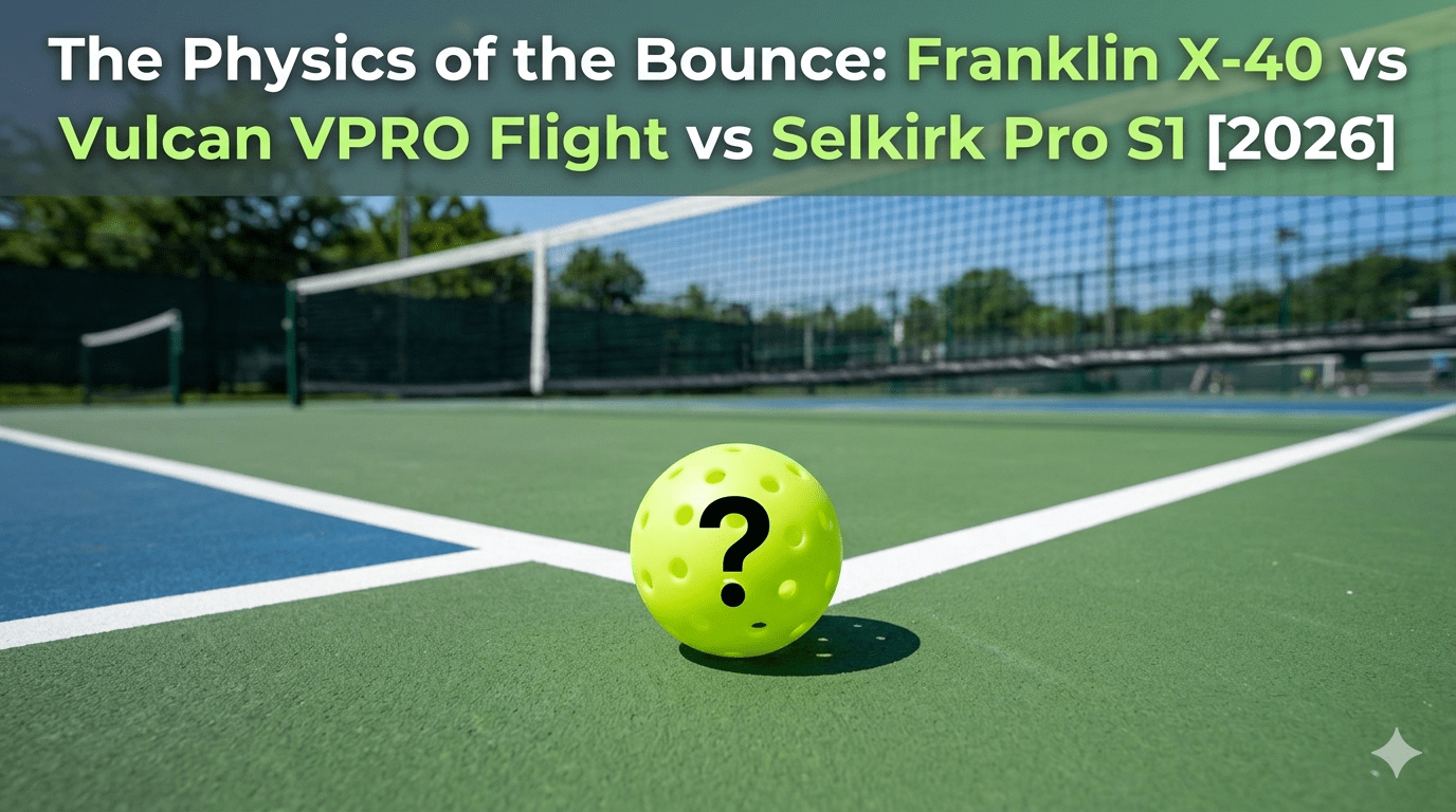 Franklin X-40 vs Vulcan VPRO Flight vs Selkirk Pro S1 pickleball review.