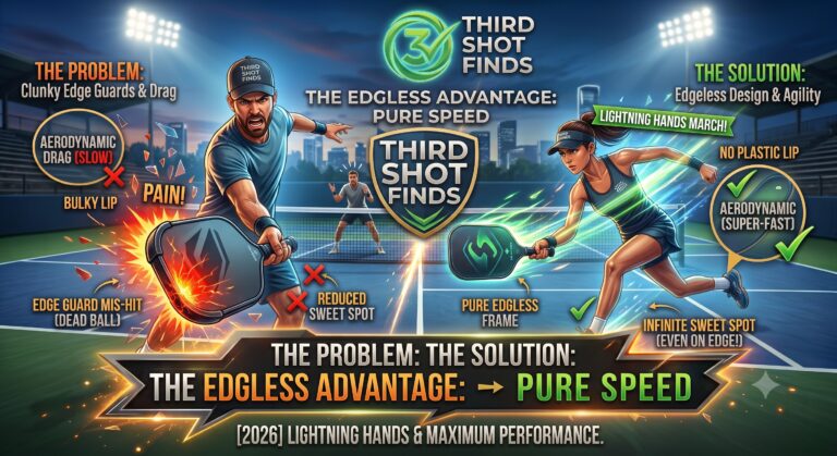 best edgeless pickleball paddle